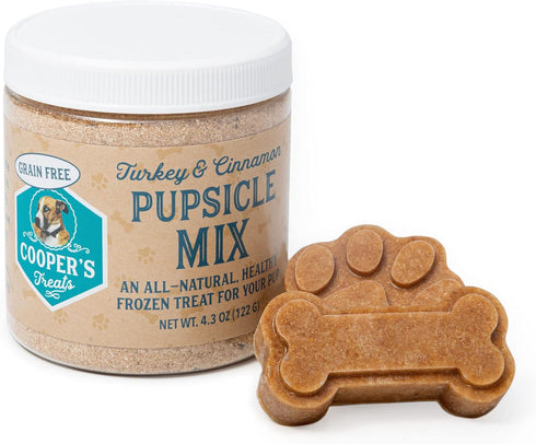 Cooper's Treats Pupsicle Starter Kit - Easy, Homemade Frozen Dog Treat Mix (Two Jars of DIY Healthy Mix)