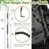 UUSOWARM 2PCS Counter Pace Ranger Bead with Hook Fastener Backing Army Veteran Made for Camping Hiking Outdoor Distance