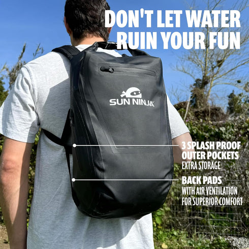 SUN NINJA Waterproof Dry Bag Backpack for Kayaking & SUP, Floating Dry Bags for Men & Women