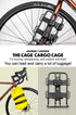 GORIX Bike Front Fork Cage Mount - Large Bottle Cage with Non-Slip Belt for Bikepacking