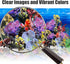 Fish Backgrounds Paper Double Sides Undersea Aquarium Poster, Colorful Sea Anemone Fish Tank Sticker Decorations.