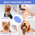 Dog Grooming Bath Brush, Rubber Brush for Shower Scrubbing & Soothing Massage, Ideal for Long & Short Haired Dogs and