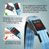 Led Dog Leash 4 Ft - Light Up Rechargeable Waterproof Nylon Reflective Leashes with Padded Handle for Night Walking