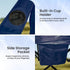 Foristrail 2 Pack, Portable Camping Chair Folding Outdoor Chair with Cup Holder & Side Pocket for Camping, Hiking