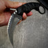 GTK691 Fixed Blade Knife - D2 Steel Blade with Nylon Fiberglass Handle & Kydex Sheath (Black)