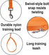 Hi Kiss Dog/Puppy Obedience Recall Training Agility Lead - 15ft, 20ft, 30ft, 50ft, 100ft Leash - Orange 30ft