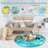 Generic Aqua Cats Water Mat with Fish,Cat Dog Water Mat,Thickened Durable Non-Slip Playmat, Durable Easy Clean,Suitable