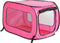 Beatrice Home Fashions Portable Pop Up Kennel Travel Crate for Cats and Dogs, 32.5" L x 19.5" W x 19.5" H, Fuchsia