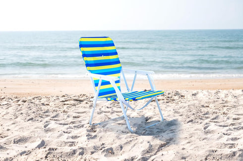 1 200lbs CARIBBEAN JOE Folding Beach Chair, Position Lightweight and Portable Foldable Outdoor Camping Accessories