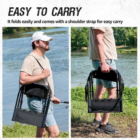 Fishing,Hunting,Lawn,Patio,Garden,300LBS. X Strike Portable Fishing Chairs Outdoor Folding Stool for Adults Portable
