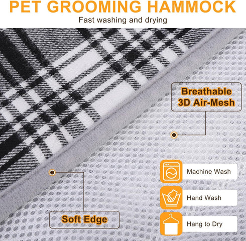 Hammock, Trimming, Hammock, BEAUTYZOO Dog Grooming Medium Dog Sling for Nail Dog Hanging Harness for Claw Care