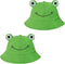 SAOROPEB Frog Hat for Adults and Teens, Cute Cotton Bucket Hat, Funny Fisherman Hat for Men Women