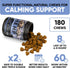 Kinpur Pet Care Calming Chews for Dogs - Hemp Oil Aid for Thunderstorms, Separation, Hip and Joint Health, 180 Chews