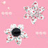 Pink Dog Collar with Flower for Girls, Adjustable Pet Gift for Medium Small Large Dogs