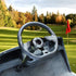 MOSNAI Golf Cart Steering Wheel or Adapter - Fits Club Car EZGO Yamaha, Universal D Shape Design