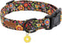 Faygarsle Floral Dog Collar, Soft Fancy Pet Collar with Flower Design for Small Medium Large Dogs, Ideal Black