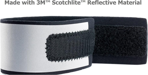Reflective Ankle Bands - 1,000+ Foot Visibility with Large Reflective Area for Safety During Nighttime