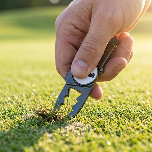 JIUYIBC 6 Golf Divot Tool with Magnetic Ball Marker, and Tee Height Adjuster, Golf Tees, Funny Golf Accessories, Golf
