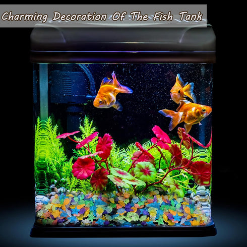 300pc Sea Glow in The Dark Rocks, Aquarium Glow Stones for Fish Tank and DIY Crafts