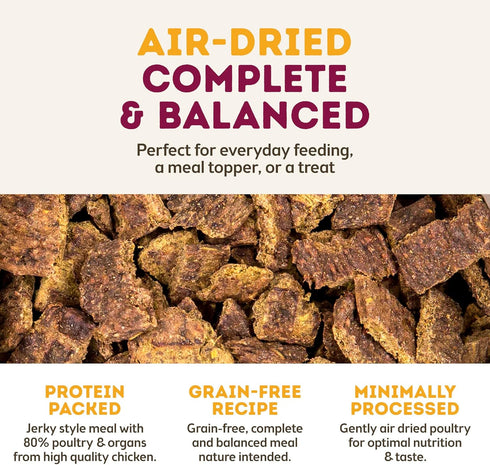 Only Natural Pet MaxMeat Holistic Air Dried Dog Food, All Natural, High Protein, Grain Free, Chicken with Pumpkin &