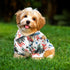Weewooday 4 Pieces Small Pet Summer T-Shirts, Hawaii Style Floral Dog Shirt, Breathable Cool Clothes for Puppy