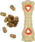 Nylabone Power Chew Souper Bone Pop-in Treat Toy with Refills, Durable Treat Dispensing Toy for Medium/Wolf Dogs (2