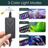 AQQA Full Spectrum LED Aquarium Light - Adjustable 12"-54" Multi-Color White Blue Red Green LEDs for Freshwater Plants