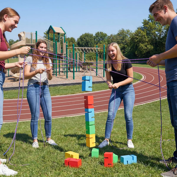 Hiboom Teamwork Building Block Set Adult Team Building Activity Game for Team