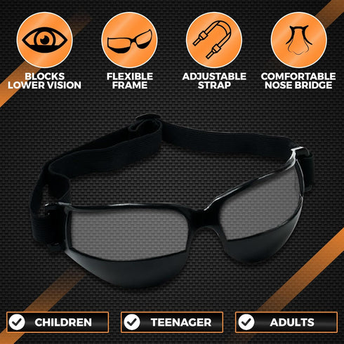 Unique Sports Dribble Specs Basketball Training Aid, Black