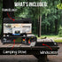 Jo Chef Portable Butane Camping Stove - 9,500 BTU Gas Stove for Camping/Road Trips, Includes Windshield, CSA Certified