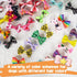 Chenkou Craft 50pcs Puppy Yorkie Dog Hair Bows with Clips, Pet Grooming Accessories, Mix Colors