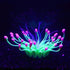 Soft Silica Gel Aquarium Decorations, Glow in The Dark Coral Ornaments for Fish Tank (Green, Equinox)