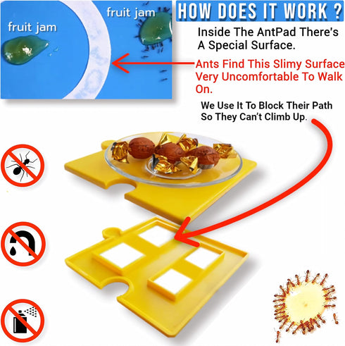 Ant Proof Food Dish, Ant Proof Dog Cat Pet Bowl, Desktop Plant Pots and Bins No Chemical No Need Fill Water