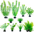 Artificial Aquarium Plants, 10PCS Realistic Plastic Fake Plants for Fish Tank Decoration