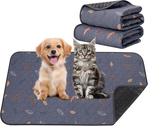 SUJF Washable Pee Pads for Dogs, 2 Pack Absorbent Reusable Puppy Pads Dog
