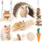 Hamster Chew Toys Set for Small Animals, Wooden Molar Toys for Guinea Pigs, Chinchillas, Gerbils, Mice, Rats