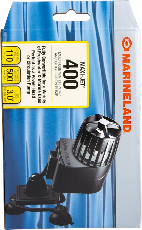 Marineland Maxi-Jet 400, Multi-Use Water Pump And Power Head, Fully Convertible, 110/500 GPH by MarineLand