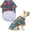 EXPAWLORER Dog Hawaiian Shirt - Breathable Summer Polo T-Shirts for Small Medium Large Dogs