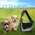 Dog Sling Carrier, Hand-Free Pet Puppy Sling Bag for Small Dogs and Cats, Outdoor Travel Satchel, Medium, Grey