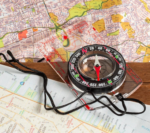 Backpacking TurnOnSport Orienteering Compass - Advanced Scout Compass for Hiking, Camping, and - Best Survival Gifts