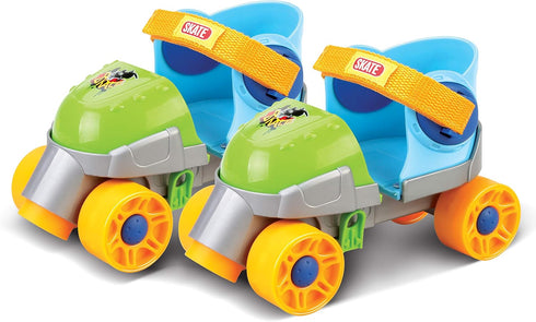 Grow-with-Me Easy Training Adjustable Inline Rollerskates, Quad-Style 4 Wheel Roller Skates for Kids and Toddlers