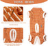 TONY HOBY Stripes Dog Pajamas for Female/Male Pets, 4 Legged Jumpsuit, Soft Cotton Clothes (XL, Orange+White-Boys)
