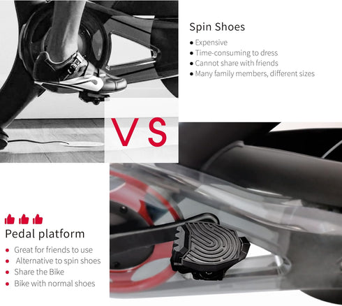 Pedal Converter for Peloton Bike & Bike Plus, Replacement Adapter for Regular Shoes
