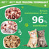 Freeze Dried Chicken Heart Pet Treats - High Protein Freeze-Dried Pet Food for Dogs, Cats, 3.2oz, Rawhide Free, Gluten
