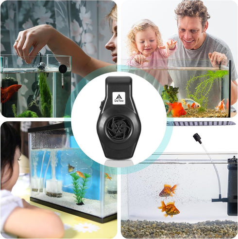 Mini Aquarium Chiller – Small Fish Tank Fan with 2-Level Speed Adjustable, Quiet Cooler for (1-6 Gal) Fish Tank