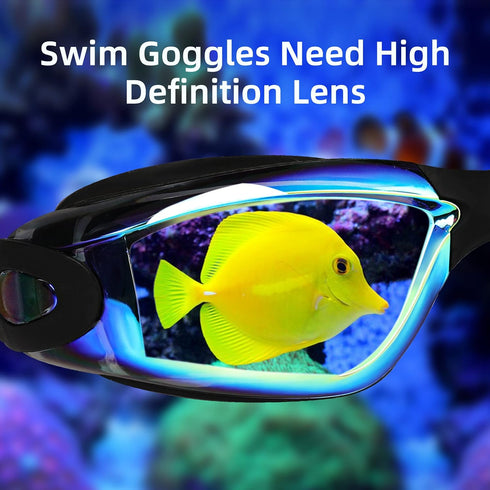 Swim Goggles, 2 Pack Anti Fog Swimming Goggles No Leaking for Adult Women Men Youth