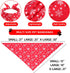 2PCS, Christmas Dog Bandanas XLarge for Dog, Triangle Reversible Holiday Bandana for Boy Girl, Bibs Accessories