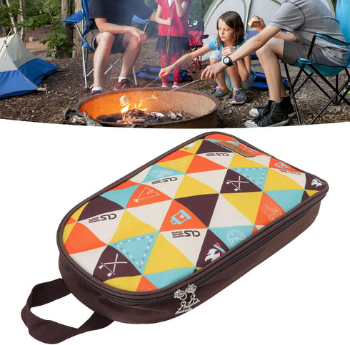 TOPINCN Camping Cookware Travel Storage Bag, Large Polyester Fabric Cooking Utensils Pouch for Outdoor Recreation