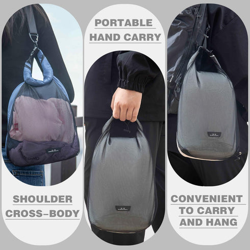 Waterproof Dry Sack Lightweight Dry Bag, Soft Comfortable Stuff Sacks for Backpacking, Rafting, Camping (Blue, 4L 8L)