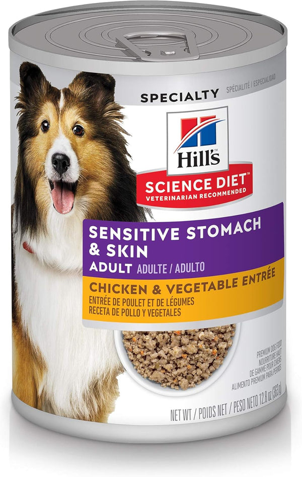 Hill's Science Diet Adult Sensitive Stomach & Skin Wet Dog Food, Chicken